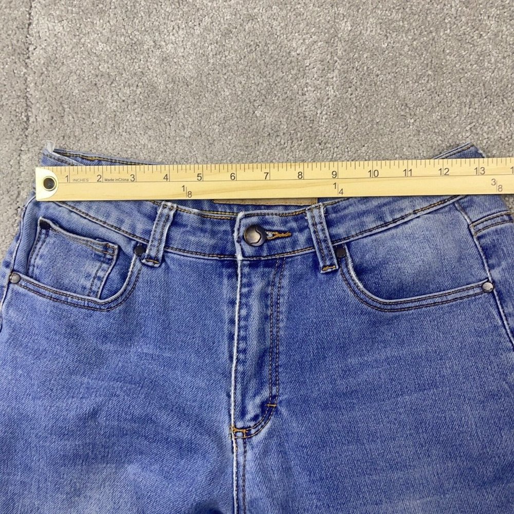 Joe's Jeans Girl's Size 16 (25x29) Mid-Rise Medium Wash Straight Leg Denim - Picture 6 of 12